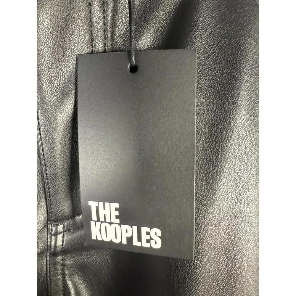 NWT The Kooples Black Leather Pants Size 40 - Picture 7 of 7